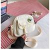 Bolso de mano de lona estilo coreano, moderno, combina con todo, sencillo, para uso diario, estilo occidental, al por mayor, para chica, fresco, bandolera de hombro para mujer