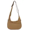 2026 Nova Bolsa Transversal Casual Simples Grande Capacidade Cor Sólida Bolsa de Ombro Fashionable Bolsa de Bolinho para Estudante Literário Japonês