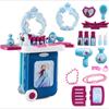 Disney Genuino Maleta con Ruedas Frozen Juguete Aisha Mickey Minnie Niños Casa de Juegos Juguete de Simulación