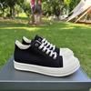 Zapatos bajos de lona para hombre casuales deportivos combinan con todo suela gruesa zapatos de lona para pareja con cordones zapatos de skate blancos y negros zapatos de tela de moda para hombre y mujer