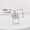Accesorios para joyería DIY Plata de ley S925 traje de perlas soporte vacío pendientes de amor colgante anillo soporte vacío productos semiacabados