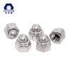 Tuerca de tapa autoblocante de acero inoxidable 304 con anillo de nylon azul tornillo de tapa de bloqueo DIN986 tapa de bolsa