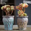 Vasos de Cerâmica Bruta Sem Esmalte para Flores Frescas com Características Zen Criativas, Novo Conjunto Respirável para Plantas Suculentas, Frete Grátis