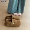 Zapatos de mujer estilo Birkenstock, de cuero genuino, con plataforma para aumentar altura, colección otoño 2026, mocasines sin cordones, estilo popular, diseño completamente cerrado