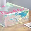 Bolsa de PVC con láser, embalaje periférico para compras, regalo de exhibición, bolsa de recuerdo transparente, bolso de mano de PVC con logotipo personalizado