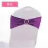 Flor Elástica para Respaldo de Silla, Funda Decorativa de Color Sólido para Respaldo de Silla, Moño, Aro de Correa con Hebilla de Diamante para Boda de Exposición
