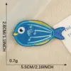Parche de Agujero con Logo Bordado Duoku Listo para Usar Animal Marino Dibujos Animados Bordados Pegatinas Joyería DIY Accesorios para Ropa Pegatinas de Tela