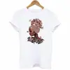 Moda de Comercio Exterior Estación Independiente Chica Casual Moda Estampada Talla Grande Ropa Sencilla Camiseta de Manga Corta para Mujer