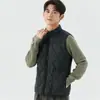Chaleco de Estudiante con Cuello de Estudiante para Hombre, Moda con Bolsillo, Chaleco Exterior con Cremallera Corta de Diamante para Hombre 90125