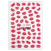 Pegatinas Transfronterizas para Uñas Nuevas Ins Día de San Valentín Labios Sexy Blanco y Negro Estampado de Labios Rojos Pegatinas Planas para Uñas