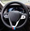 Funda para volante de coche Napapi de fábrica universal para cuatro estaciones 15 Inglés 38cm antideslizante transpirable funda para manija negra