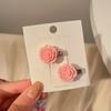 Horquilla pequeña rosa para niña, pinza lateral para el pelo, pinza para el pelo con forma de pico de pato para mujer, flequillo lateral para la frente de verano, horquilla rota, venta al por mayor