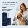 Espuma para el Cuidado Bucal de Mascotas, Limpieza Dental Universal Sin Enjuague para Gatos y Perros, Productos de Higiene Bucal Diaria para Mascotas