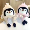 Gorro para Niños Bebé Otoño e Invierno Estilo Dibujos Animados Gorro con Protección para Orejas Casual Cálido Pingüino Gorro de Invierno Engrosado para Hombres y Mujeres