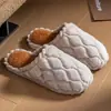 Chinelos de algodão para uso interno em casa, inverno, sola macia, silenciosos, femininos, outono, pelúcia quente, antiderrapantes, chinelos de algodão para casa, masculinos