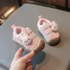 Zapatos Lindos de Conejito con Puntos para Bebé Niña, Puntera Anti-golpes, Suela Suave Planos, Zapatos para Caminar para Niños Pequeños, Lindos Zapatos Casuales de Dibujos Animados de Otoño para Niños