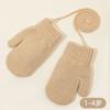Manoplas Cálidas de Invierno con Correa para el Cuello para Niños y Niñas, Adecuadas para Niños de 1 a 4 Años, Guantes Infantiles para Colgar del Cuello para Ciclismo
