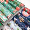 Atacado transfronteiriço Novo presente de Natal presente de festa embalagem caixa de presente grande 80g papel de embrulho papel colorido capa de livro