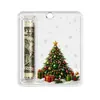 Ornamentos de Dinheiro Acrílicos de Natal Decoração de Armazenamento Cartão Presente de Feriado Pingente de Árvore Pingente de Árvore de Natal