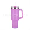 Copo de sorvete transfronteiriço novo de 40oz com alça Copo de carro portátil para exterior aspirador de carro de aço inoxidável 304 copo térmico