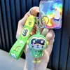 Llavero de oso electrochapado UV, muñeco de goma suave de dibujos animados, colgante para bolso, figura para máquina de garras de peluches, pequeño regalo
