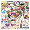 55 Pegatinas Nuevas para Aceptar la Personalidad del Autismo Divertidas Pegatinas de Grafiti Maleta Taza de Agua Patinete Pegatinas Venta al por Mayor