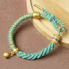 Pulseira com Mantra de Seis Caracteres do Xizang, Corda Colorida, Pulseira de Corda Vermelha Tecida à Mão, Joia do Ano de Nascimento Feminino, Pulseira Masculina, Étnica