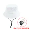 Sombrero de Pescador de Regalo de Marca con Logo Bordado Personalizado, Sombrero de Sol Tipo Cubo de Algodón Puro para Mujer con Protección UV para Vacaciones