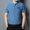Camisa hombre 2022 verano nueva camisa manga larga hombre moda hombre estampada pedrería sin costuras camisa hombre