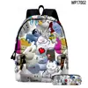 Nuevo Producto Transfronterizo 2025 Set de Dos Piezas Mochila Forsaken Gubby, Bolso Escolar y Estuche con Estampado