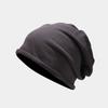 Sombrero de otoño e invierno, gorro de punto de color liso, gorro cerrado de comercio electrónico transfronterizo, gorro cálido sin ala, gorro con aspecto moderno.