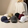 Boné de Baseball Puro Algodão com Top Macio e Bordado, Alta Qualidade, Bom Caimento, Cor Sólida, Boné Liso, Unissex, Chapéu para Todas as Estações, Estampado