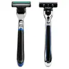 Barbeador Manual Masculino Lâmina Dobrável 5 Lâminas Barbeador Manual para Barbear