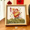 Dios de la Riqueza de Dibujos Animados, Adorno de Marco de Fotos de Lingote de Oro 3D, Regalo para Inauguración de Negocio, Decoración de Escritorio para Mostrador de Caja