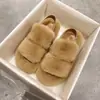 Roupas de outono e inverno para usar ao ar livre, pantufas fofas de sola macia para mulheres, pantufas casuais da moda de sola grossa, novos sapatos de algodão