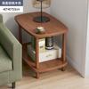Mesa de Centro Pequeña para Sala de Estar, Mini Mesa Cuadrada de Estilo Antiguo, Mesa de Esquina para Sofá con Patas de Madera Maciza, Mesa Cuadrada para Balcón