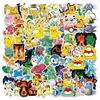 Pegatinas de Pikachu de la marca Xiao Bao Kemeng, 100 unidades, para monopatín, equipaje, grafiti de dibujos animados