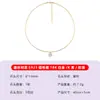 Design de Moda Europeu e Americano Prata S925 Moissanite de Formato Irregular Gargantilha Feminina Colar Personalizado para Mulheres