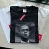 Camiseta Malcolm X 25Ss Marca Trendy Europea y Americana Foto de Personaje Camiseta de Manga Corta Algodón Puro para Hombre y Mujer Manga Media Pareja