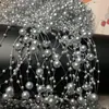 3+8 hilo de pesca de perlas de imitación hilo continuo color de cuenta cadena de borlas DIY accesorios para el cabello de novia cadena de cuentas para sostener flores material