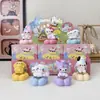 Nova série de pets fofos: Adoráveis figuras de brinquedo Sanrio em caixas surpresa, desenhos animados modernos para decoração de mesa e carro, atacado
