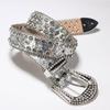 Moda Cinturón de mujer europeo y americano con incrustaciones de diamantes cinturón para jeans decoración de cinturón de mujer nuevo al por mayor temu Xiyin transfronterizo