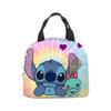 Bolsa de almuerzo con diseño de estrella de Stitch, lonchera de dibujos animados de Stitch para bebé, bolsa de picnic de papel de aluminio, lonchera portátil, bolsa de hielo