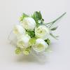 Decoración de Rosas Pared de Flores para Boda Flores de Seda Artificiales Venta al por Mayor Rosa Bodas Flores Artificiales Yiwu Ramo para Uso en Bodas