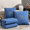 Colcha-Almohada Engrosada de Doble Uso para Siesta en la Oficina, Colcha de Aire Acondicionado, Cojín de Coche, Almohada Plegable para Sofá, Colcha Refrescante de Verano
