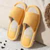 Pantuflas de Lino Primavera y Otoño Malla Infrarroja Cómodas Transpirables Absorbentes de Sudor para Mujer Habitación con Aire Acondicionado Interior Hombres Pareja Verano Pantuflas de Algodón y Lino