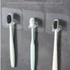 Gancho para Lavar Estante para Cepillo de Dientes Eléctrico Estante de Almacenamiento Colgador de Cepillo de Dientes sin Costuras Pared del Baño Ventosa Colgante de Pared sin Taladro Herramientas Dentales