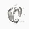 Lele Jewelry Design Geométrico de Nicho Elegante Vazado Anel Largo Estilo Minimalista Anel Aberto de Alta Qualidade Leve Luxo Anel Feminino