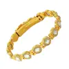 Pulseira Magnética Amazon Cross Cobre Antigo Vermelho Três Fileiras Fecho Dobrável Eletrodepositado Escovado Pulseira Liga de Zinco Joias Masculinas