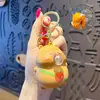 Chaveiro Pingente Desenho Animado Me Assuste de Bobagem Soprando Bolhas Alívio de Estresse Boneco Chaveiro de Carro Bolsa Ornamento Pequeno Presente